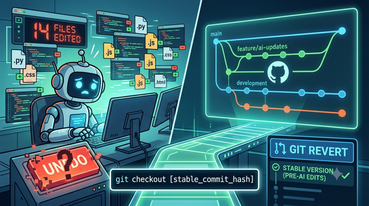 Your AI agent just edited 14 files. Where is your undo button?